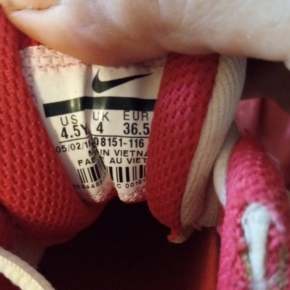 Nike Red and White Athletic Shoes - Picture 1 of 9
